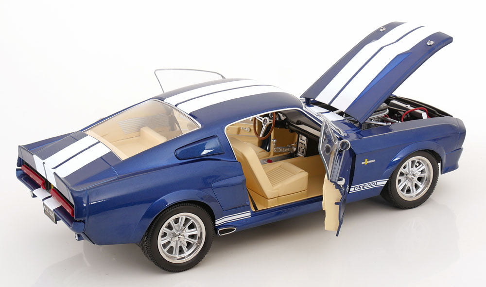 FORD MUSTANG SHELBY GT500 ELEANOR 1967 BLUE METALLIC & WHITE