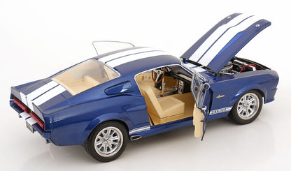 FORD MUSTANG SHELBY GT500 ELEANOR 1967 BLUE METALLIC & WHITE