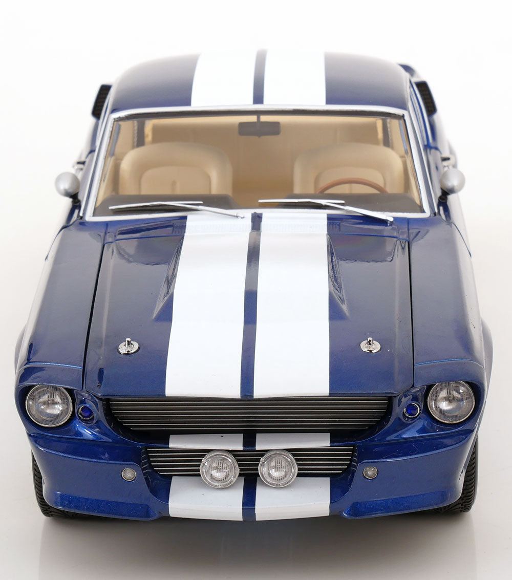 FORD MUSTANG SHELBY GT500 ELEANOR 1967 BLUE METALLIC & WHITE
