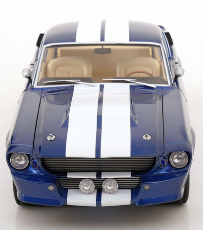 FORD MUSTANG SHELBY GT500 ELEANOR 1967 BLUE METALLIC & WHITE