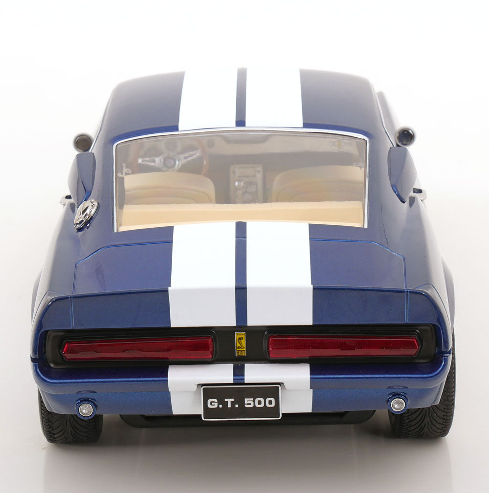 FORD MUSTANG SHELBY GT500 ELEANOR 1967 BLUE METALLIC & WHITE