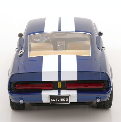 FORD MUSTANG SHELBY GT500 ELEANOR 1967 BLUE METALLIC & WHITE