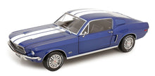 FORD MUSTANG GT FASTBACK BLUE METALLIC & WHITE 1968