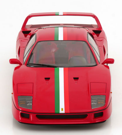 FERRARI F40 ITALIA DESIGN RED WHITE GREEN
