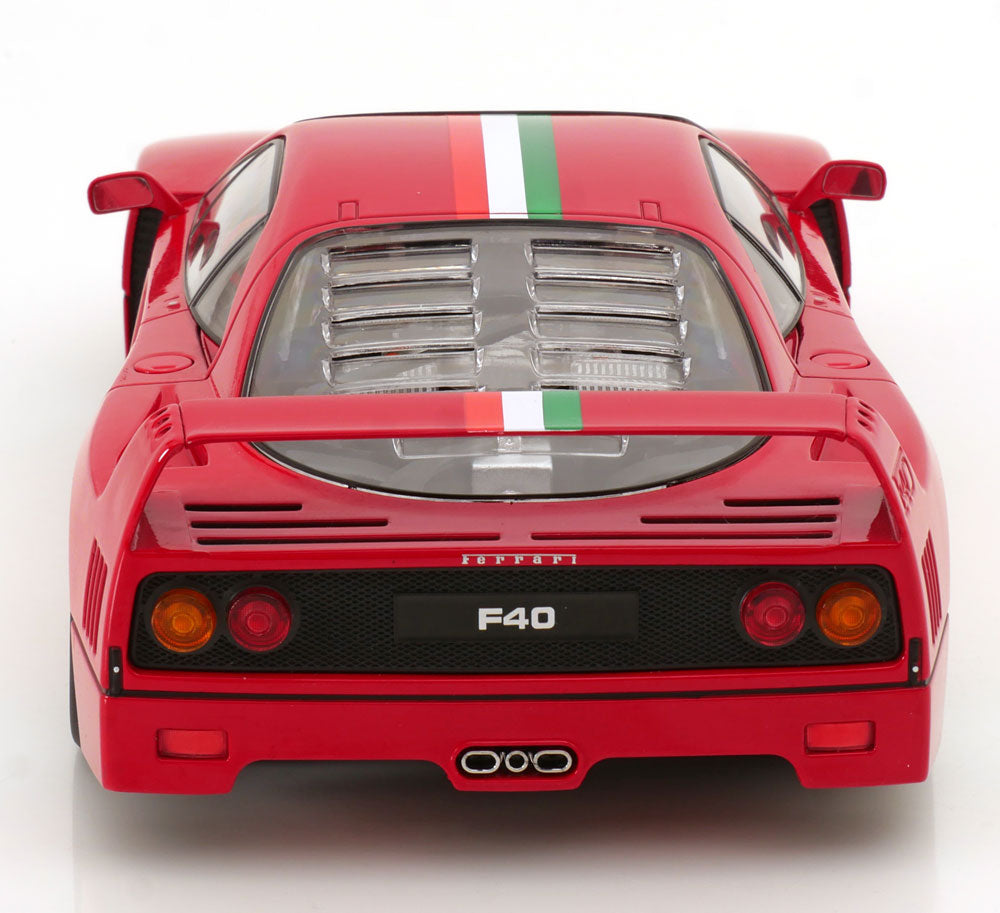 FERRARI F40 ITALIA DESIGN RED WHITE GREEN
