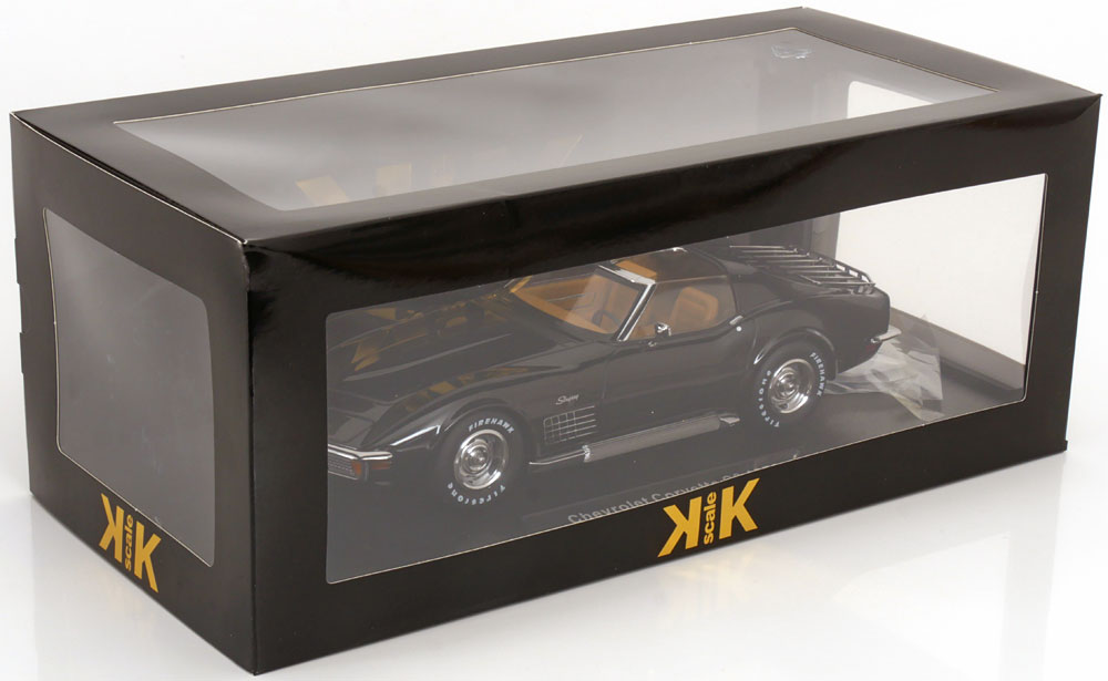 CHEVROLET CORVETTE C3 BLACK 1972 WITH REMOVABLE ROOF PARTS