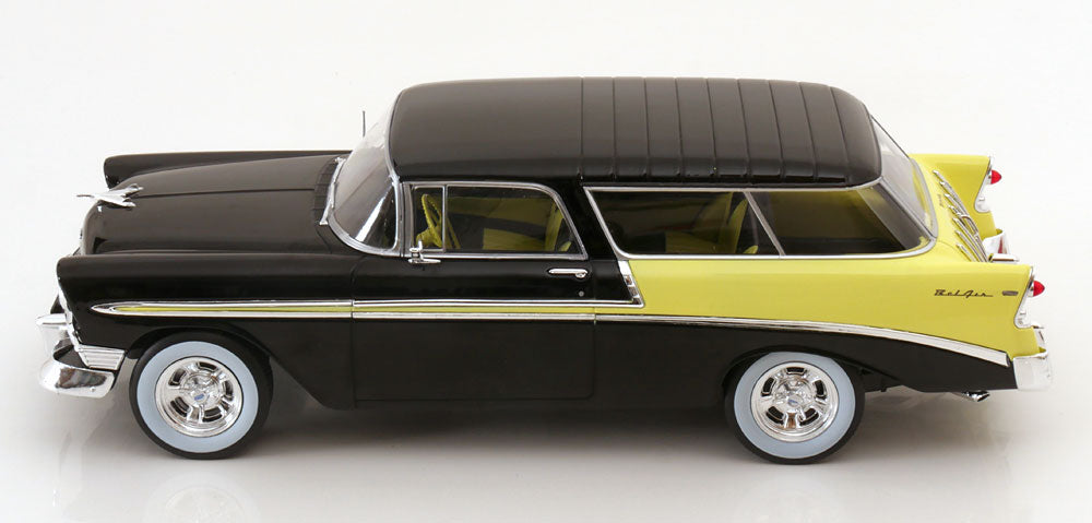 CHEVROLET BEL AIR NOMAD CUSTOM BLACK &amp; LIGHT YELLOW 1956