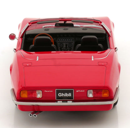 MASERATI GHIBLI SPYDER RED WITH SPOKE RIMS 1970