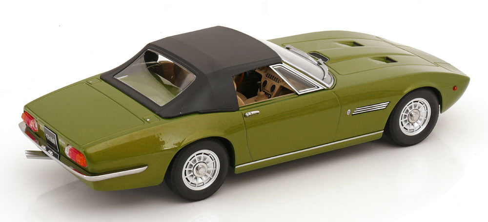 MASERATI GHIBLI SPYDER LIGHT GREEN METALLIC WITH SPOKE RIMS 1970