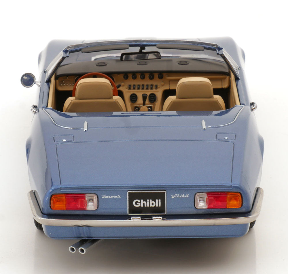 MASERATI GHIBLI SPYDER LIGHT BLUE METALLIC WITH SPOKE RIMS 1970