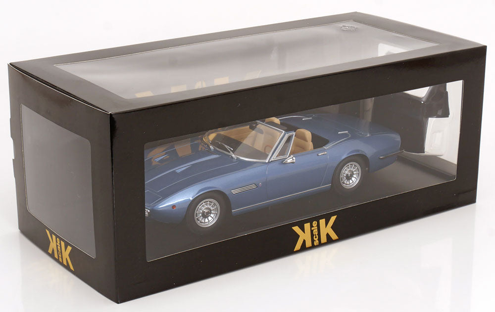 MASERATI GHIBLI SPYDER LIGHT BLUE METALLIC WITH SPOKE RIMS 1970