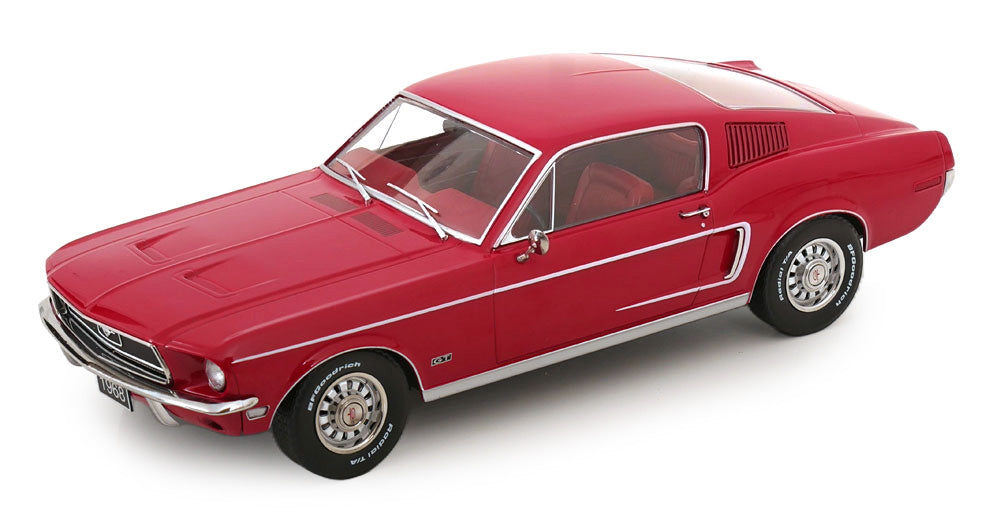FORD MUSTANG GT FASTBACK RED 1968