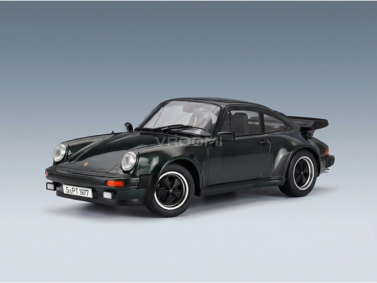 Porsche 911 930 3.3L Turbo Coupé 1977 Dark Green KK Scale 1:18 scale model
