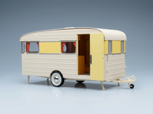 CITROEN - DS19 WITH ROULOTTE 1960 - YELLOW WHITE Scale model car on Vroomi