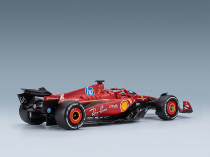 Red Formula 1 scale model car with Shell, Ray-Ban, HP logos — Vroomi collector replica