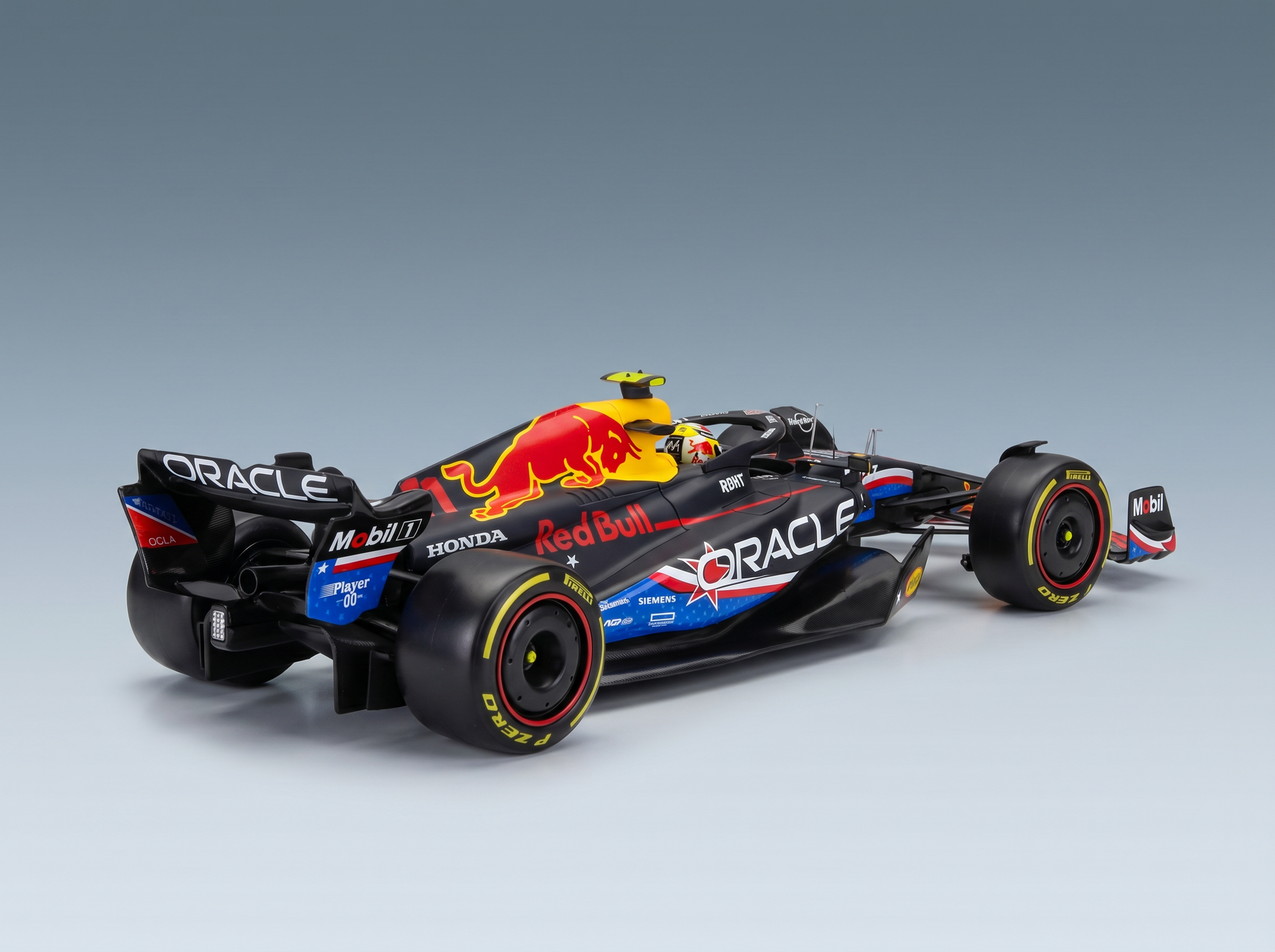 Red Bull -Modellauto von Vroomi mit detailgetreuen Markenelementen und elegantem Design.