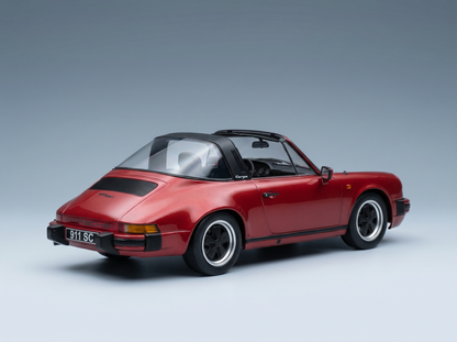 PORSCHE - 911 SC TARGA 1983 - WITH EXTRA HARD-TOP - RED MET