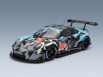 PORSCHE - 911 991 RSR TEAM DEMPSEY PROTON RACING N 77 WINNER LMGTE AM 24h LE MANS 2018 MATT CAMPBELL - CHRISTIAN RIED - JULIEN ANDLAUER - GREY LIGHT BLUE