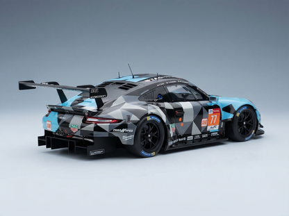 PORSCHE - 911 991 RSR TEAM DEMPSEY PROTON RACING N 77 WINNER LMGTE AM 24h LE MANS 2018 MATT CAMPBELL - CHRISTIAN RIED - JULIEN ANDLAUER - GREY LIGHT BLUE