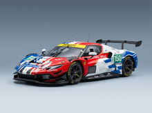 FERRARI - 296 LMGT3 3,0 l twin-turbo V6 TEAM RICHARD MILLE AF CORSE nr. 150 24 uur van Le Mans 2025 RICCARDO AGOSTINI - CUSTODIO TOLEDO - LILOU WADOUX - ROOD WIT BLAUW