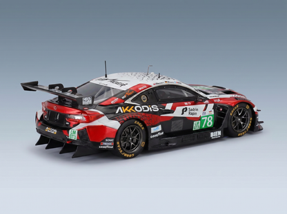 LEXUS - RC F GT3 5.0L V8 TEAM AKKODIS ASP N 78 24h LE MANS 2025 FINN GEHRSITZ - JACK HAWKSWORTH - ARNOLD ROBIN - RED WHITE BLACK