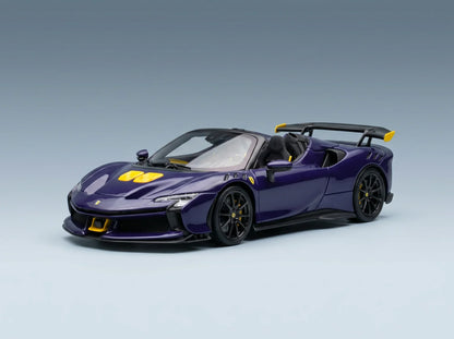 FERRARI - SF90 XX STRADALE SPIDER 2024 - BLU ELETTRICO - BLEU, JAUNE, NOIR - Boutique de modèles réduits Vroomi