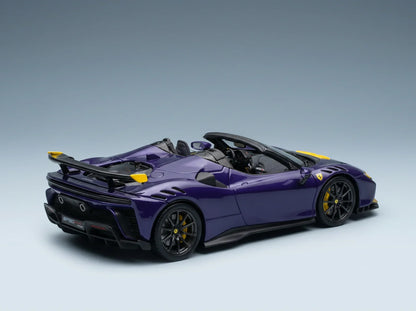 FERRARI - SF90 XX STRADALE SPIDER 2024 - BLU ELETTRICO - BLEU, JAUNE, NOIR - Boutique de modèles réduits Vroomi