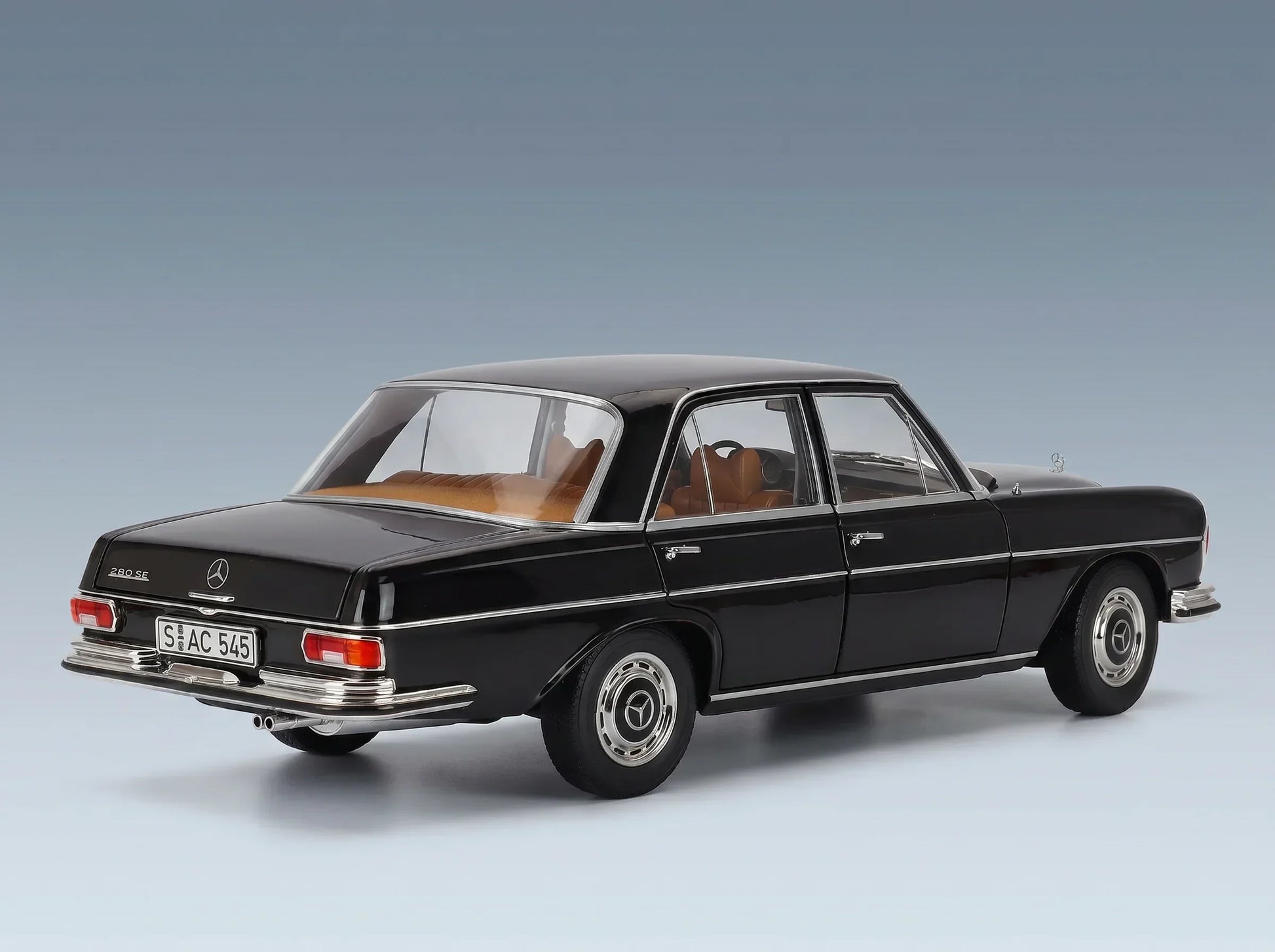 MERCEDES-BENZ - CLASSE S 280SE (W108) 1968 - NOIR Boutique de modèles réduits Vroomi