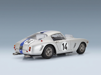 FERRARI - 250GT SWB 3.0L V12 COUPE TEAM NOBLET N 14 3rd 24h LE MANS 1961 PIERRE NOBLET - JEAN GUICHET - SILVER BLUE