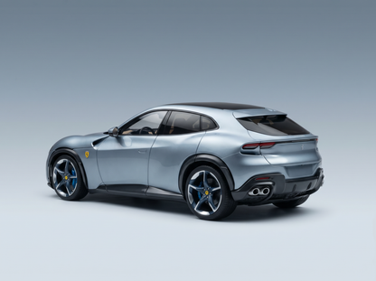 FERRARI - PUROSANGUE SUV 2022 - CON VETRINA - WITH SHOWCASE - GRIGIO ALLOY - BLUE GREY MET