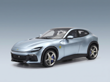 FERRARI – PUROSANGUE SUV 2022 – MIT VITRINE – MIT VITRINE – GRAUE LEICHTMETALLFELGEN – BLAU-GRAU METALLIC