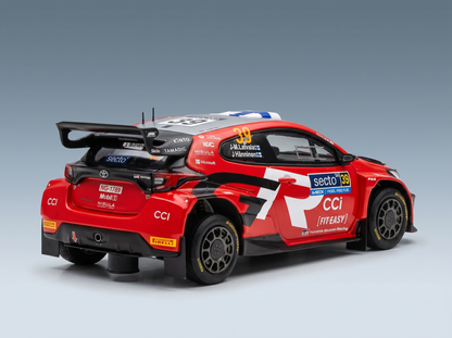 TOYOTA - YARIS GR RALLY2 HYBRID TEAM TOYOTA GAZOO RACING WRT N 39 6th RALLY FINLAND 2024 JARI MATTI LATVALA - JUHO HANNINEN - RED