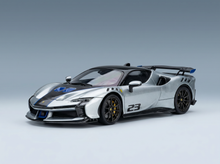 FERRARI - SF90 XX STRADALE N.º 23 2024 - CINZA TITÂNIO - CINZA METALIZADO, PRETO E AZUL