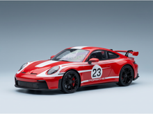PORSCHE - 911 992-2 GT3 N 23 COUPE SALZBURG LIVERY 2025 - CON VETRINA - WITH SHOWCASE - RED WHITE