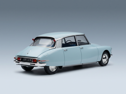 CITROEN - DS19 WITH ROULOTTE 1960 - YELLOW WHITE Scale model car on Vroomi
