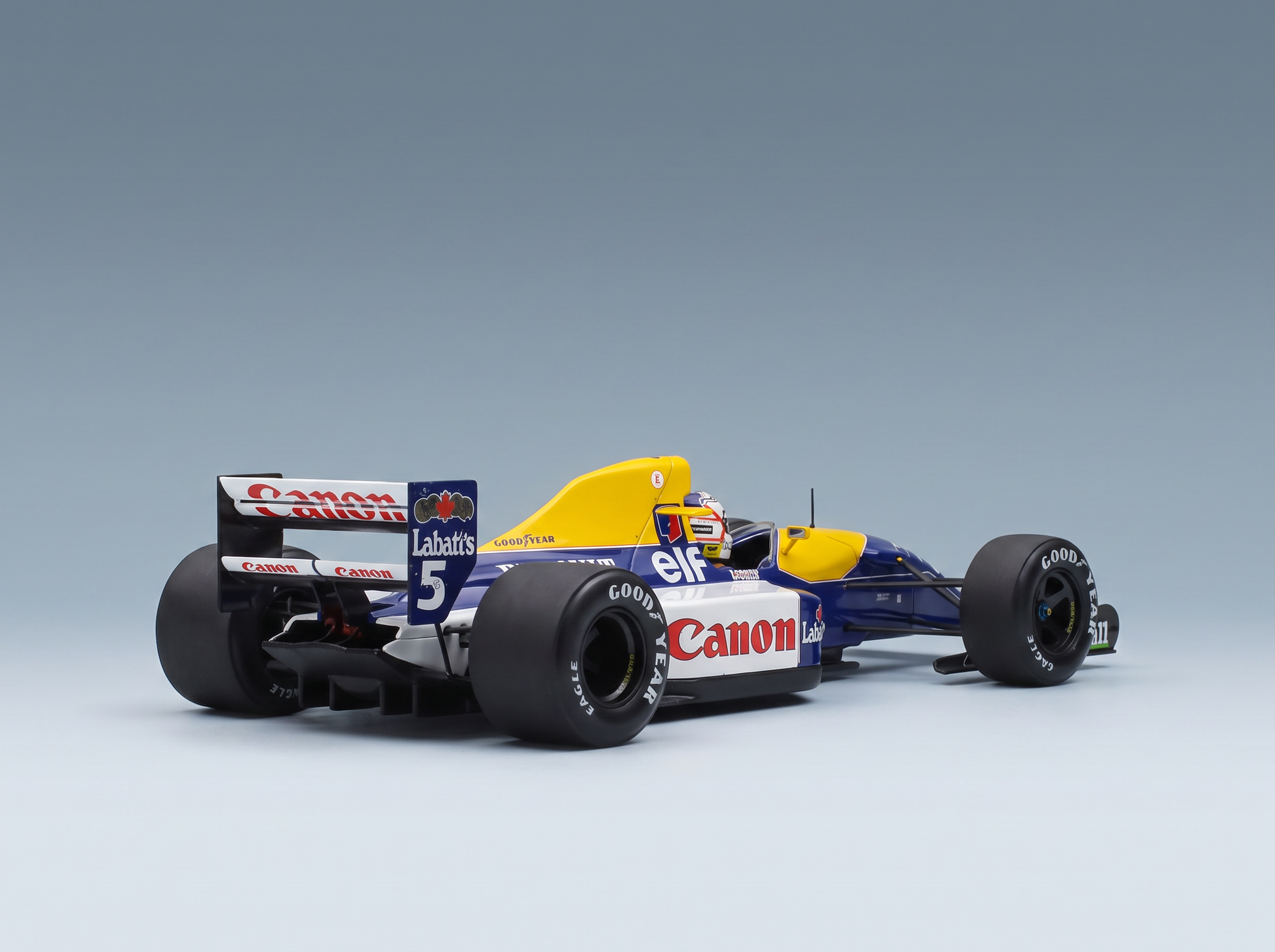 Maquette de la Williams FW14B aux couleurs de Canon et Labatt's, proposée chez Vroomi pour les collectionneurs.
