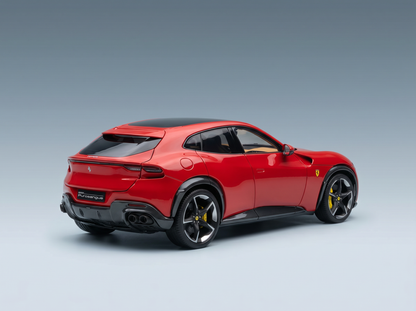 FERRARI – PUROSANGUE SUV MIT PANORAMADACH 2022 – MIT VITRINE – ROSSO CORSA – ROT