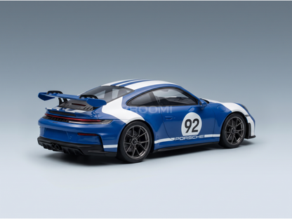 PORSCHE - 911 992-2 GT3 N 92 COUPE VELOCITY DESIGN 2025 - CON VETRINA - WITH SHOWCASE - BLUE WHITE