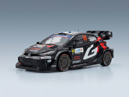 TOYOTA - YARIS GR HYBRID RALLY1 TEAM TOYOTA GAZOO RACING WRT N 69 WINNER RALLY ISLAS CANARIAS 2025 KALLE ROVANPERA - JONNE HALTTUNEN - BLACK WHITE