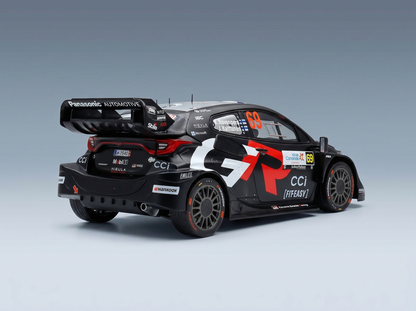 TOYOTA - YARIS GR HYBRID RALLY1 TEAM TOYOTA GAZOO RACING WRT N 69 WINNER RALLY ISLAS CANARIAS 2025 KALLE ROVANPERA - JONNE HALTTUNEN - BLACK WHITE