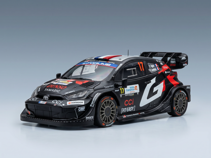 TOYOTA - YARIS GR RALLY1 HYBRID TEAM TOYOTA GAZOO RACING WRT N 17 2nd RALLY ISLAS CANARIAS 2025 SEBASTIEN OGIER - VINCENT LANDAIS - BLACK WHITE