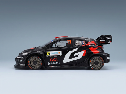 TOYOTA - YARIS GR RALLY1 HYBRID TEAM TOYOTA GAZOO RACING WRT N 17 2nd RALLY ISLAS CANARIAS 2025 SEBASTIEN OGIER - VINCENT LANDAIS - BLACK WHITE