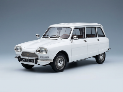 CITROEN - AMI 8 BREAK SW STATION WAGON 1975 - WHITE Scale model car on Vroomi