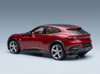 FERRARI - PUROSANGUE SUV TOIT PANORAMIQUE 2022 - AVEC VITRINE - ROSSO MUGELLO - ROUGE MÉTALLISÉ