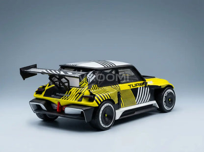 RENAULT - R5 TURBO 3E E-TECH 2024 - BLACK YELLOW Scale model car on Vroomi
