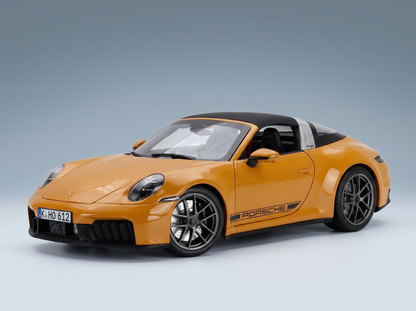 PORSCHE - 911 992-2 TARGA 4 GTS 2025 - YELLOW Scale model car on Vroomi