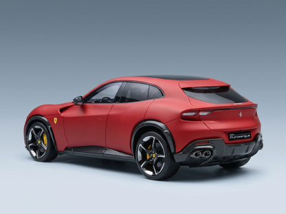 FERRARI - SUV PUROSANGUE TOIT PANORAMIQUE 2022 - AVEC VITRINE - ROSSO F1-75 - ROUGE MAT