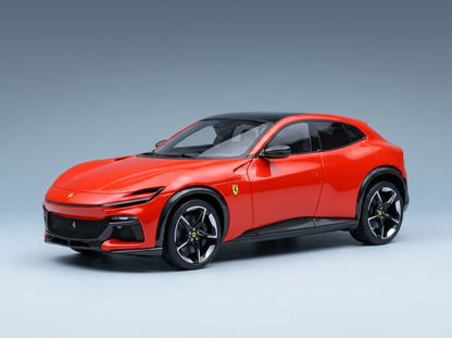 FERRARI - SUV PUROSANGUE TETTO PANORAMICO 2022 - CON VETRINA - ROSSO DINO - ROSSO CHIARO