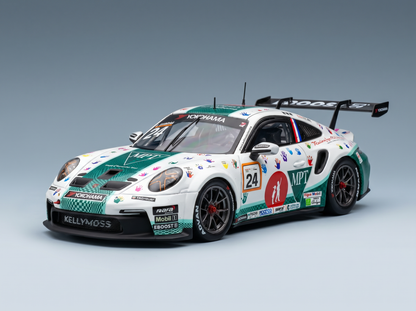 PORSCHE - 911 992 GT3 N 24 PORSCHE DELUXE CARRERA CUP NORTH AMERICAN CHAMPION 2024 LOEK HARTOG - WHITE GREEN