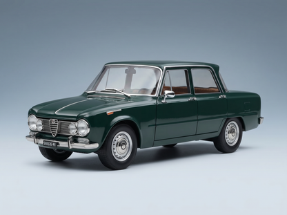 ALFA ROMEO - GIULIA 1.6 Ti 1962 - VERDE MUSCHIO - GREEN modellino in scala modellino Vroomi